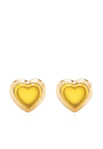 Missoma Jelly heart-cut gemstone earrings - Oro