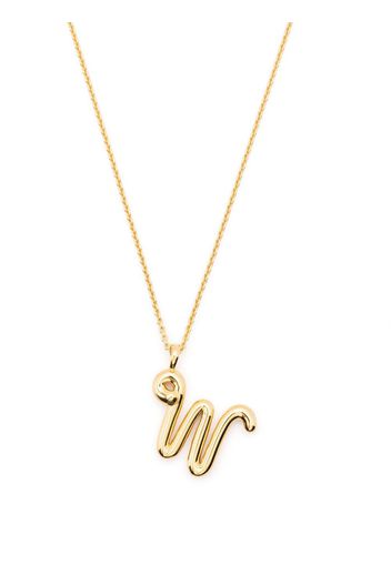 Missoma Curly Molten initial pendant necklace - Oro