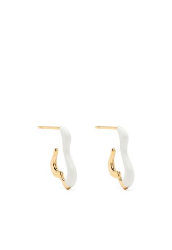 Missoma small Squiggle two-tone earrings - Oro