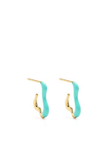 Missoma small Squiggle two-tone earrings - Oro