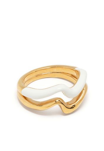 Missoma squiggle double ring - Oro