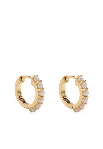 Missoma pearl huggie hoops - Oro