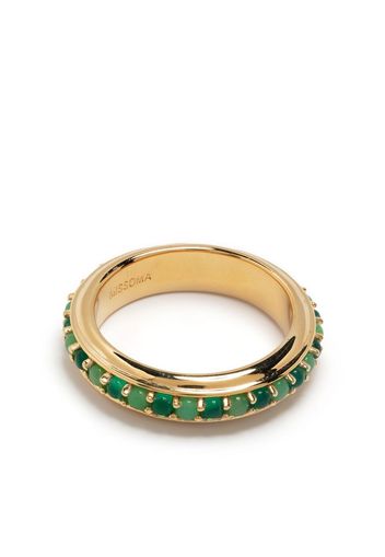 Missoma crystal-embellished polished ring - Oro