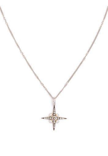 Missoma North Star pearl necklace - Argento