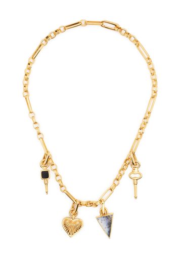 Missoma gold charm chained necklace - Oro