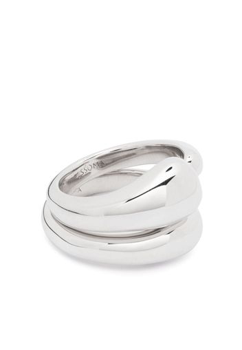 Missoma Organic polished-finish stacking rings - Argento