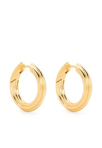 Missoma Ridge medium hoop earrings - Oro