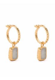 Missoma gold-plated moonstone hoop earrings - Oro