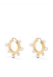 Missoma two-tone medium sphere hoop earrings - Oro