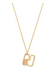 Missoma N-letter pendant chain-link necklace - Oro