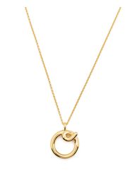 Missoma Curly Molten initial pendant necklace - Oro