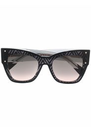 MISSONI EYEWEAR thick cat-eye frame sunglasses - Toni neutri