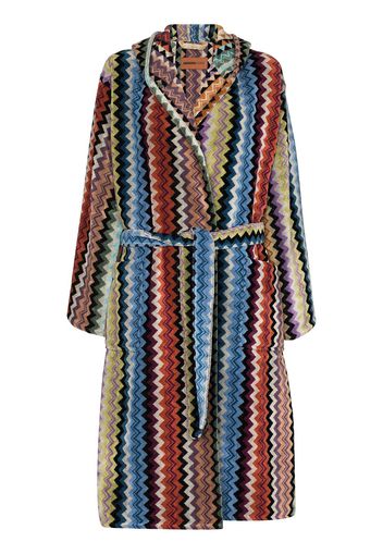 Missoni Home Adam hooded belted robe - Blu