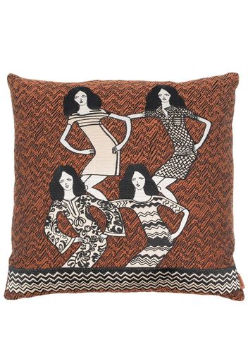 Missoni Home Brunette square cushion - Marrone