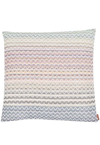 Missoni Home zigzag-print pattern cushion - Blu