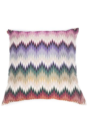 Missoni Home zigzag-print cushion - Verde