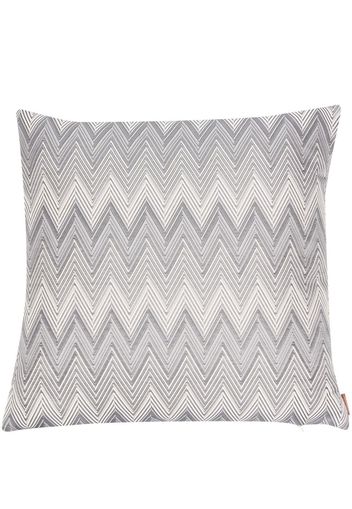 Missoni Home zigzag-pattern feather down cushion - Grigio