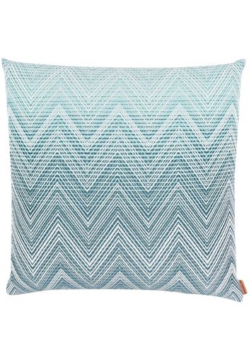 Missoni Home zigzag-pattern wool cushion - Blu