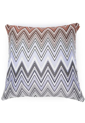 Missoni Home Birmingham zigzag-jacquard cushion - Blu