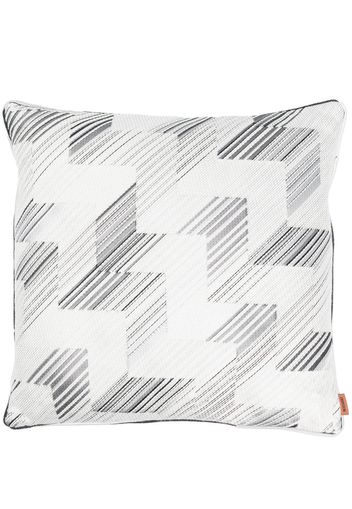 Missoni Home zigzag weave feather cushion - Grigio