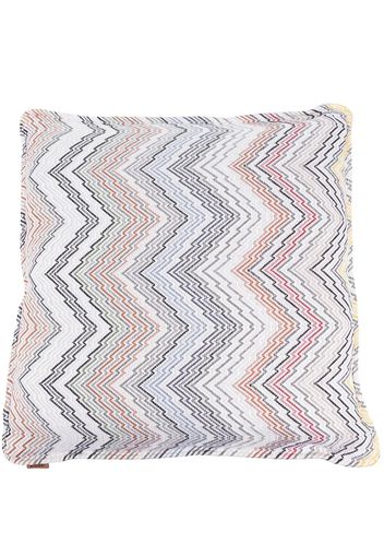 Missoni Home zigzag-print jacquard cushion - Toni neutri
