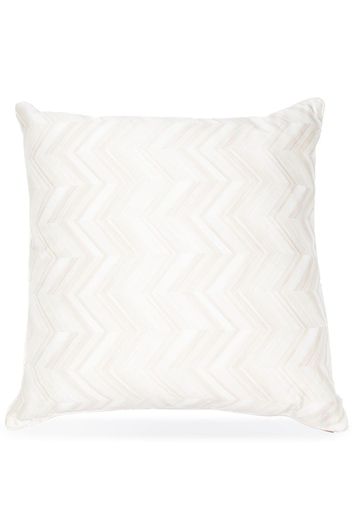 Missoni Home zigzag-print cotton cushion - Toni neutri