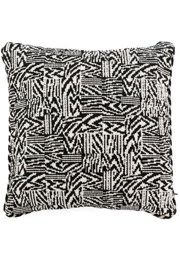 Missoni Home patterned-jacquard square-shape cushion - Nero