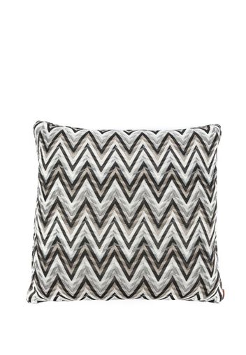 Missoni Home zigzag-woven cotton cushion - Bianco