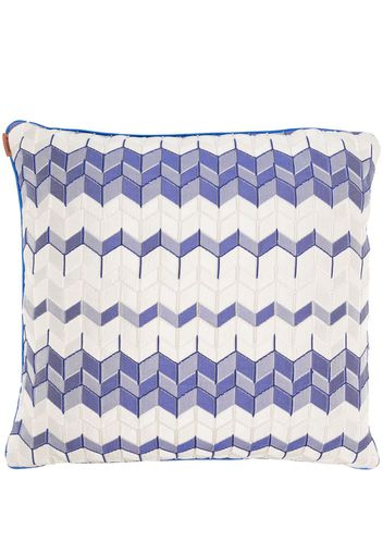 Missoni Home Tread cotton cushion - Blu