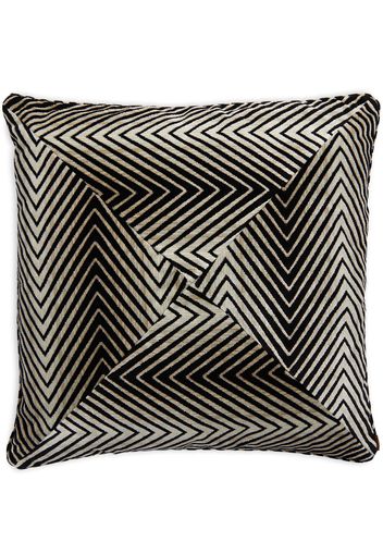 Missoni Home Ziggy logo-tag cushion - Nero