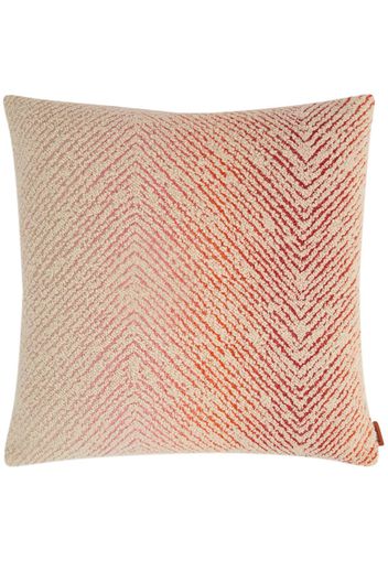 Missoni Home Brouges zigzag-woven cushion - Rosso