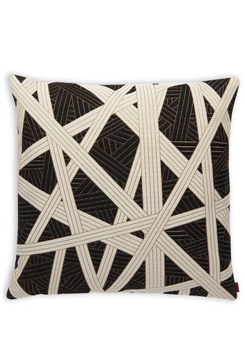 Missoni Home Nastri geometric-print cushion - Nero