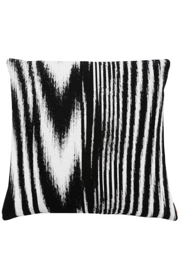 Missoni Home Glitch striped cushion 40x40 - Nero