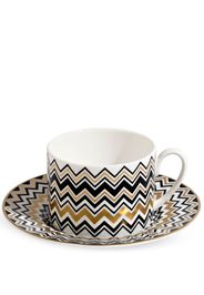 Missoni Home Set da tè Zig Zag - Bianco