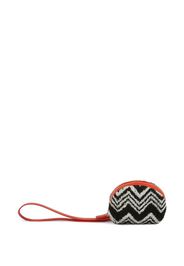 Missoni Home Portamonete con motivo a zigzag - Nero