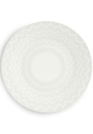 Missoni Home Zig-Zip printed plate - Bianco