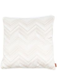 Missoni Home zig-zag print cotton cushion - Toni neutri