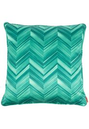 Missoni Home zig-zag print cotton cushion - Verde