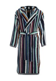 Missoni Home towelling-finish striped robe - Blu