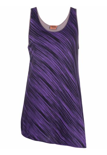 Missoni Pre-Owned Top smanicato a righe anni 2000 - Viola