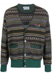 Missoni Pre-Owned Cardigan con motivo geometrico anni '90 - Verde