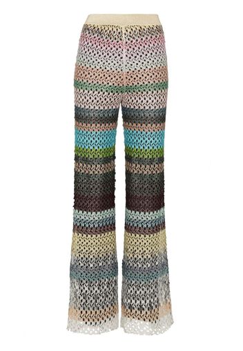 Missoni striped flared trousers - Rosa