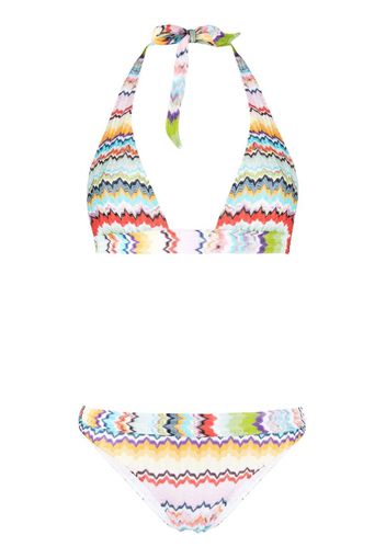 Missoni zigzag-pattern bikini set - Rosa
