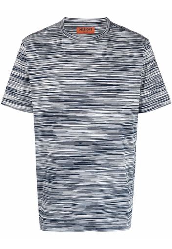 Missoni marled striped T-shirt - Blu