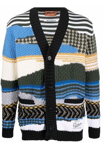 Missoni abstract-knit button-up cardigan - Blu