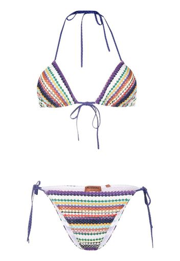 Missoni Set bikini con paillettes - Viola