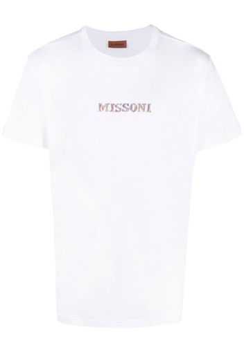 Missoni logo-embroidered T-shirt - Bianco