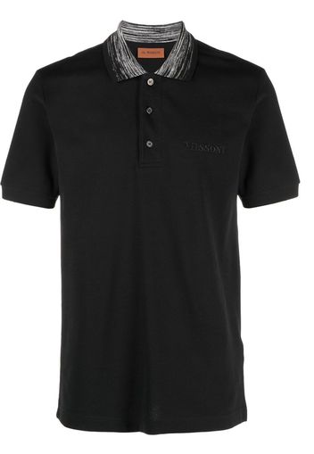 Missoni Polo con colletto a zigzag - Nero