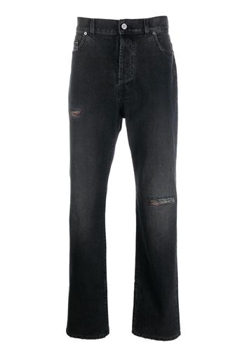 Missoni distressed straight-leg jeans - Nero