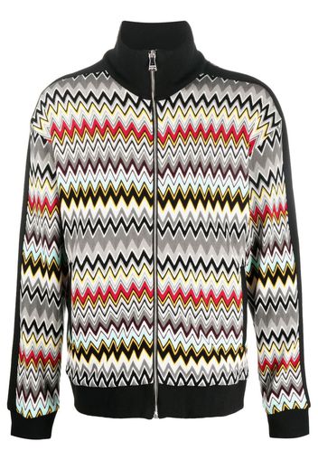 Missoni zigzag zip-up sweatshirt - Nero